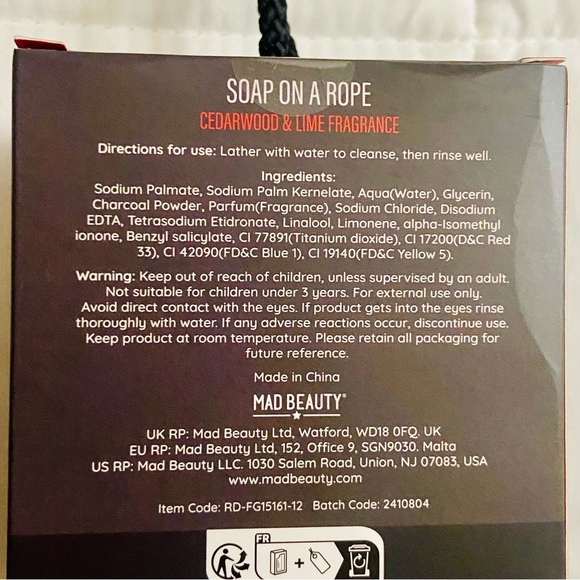 Star Wars Darth Vader Soap On A Rope Mad Beauty Disney Exclusive New Cedarwood - Picture 4 of 4